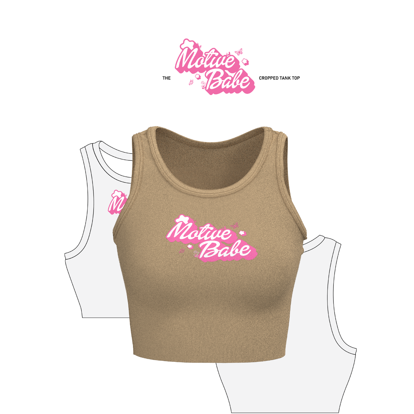 MTVE™ BABE RIB - KNIT TANK TOP (BEIGE)