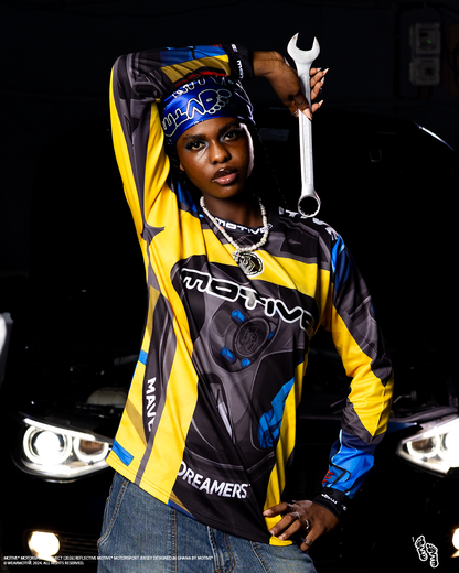 REFLECTIVE LONG SLEEVE MOTORSPORTS JERSEY