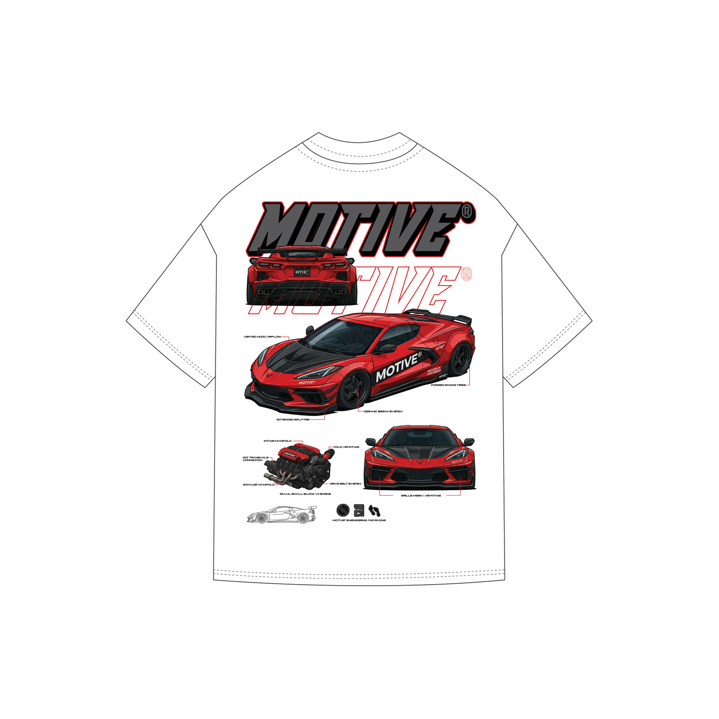 Car Culture Tee - White